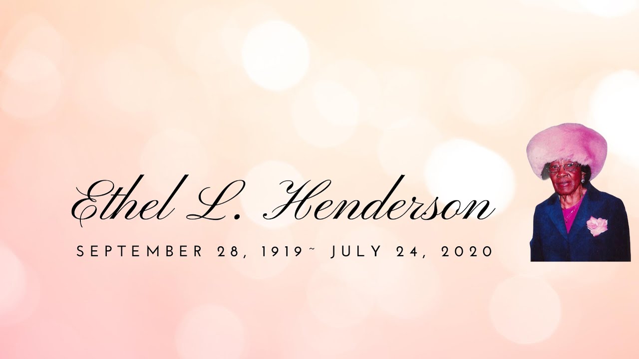 Funeral Services for Ethel Henderson Knox Funeral Home YouTube