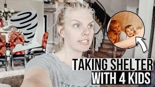 WE HAD TO TAKE SHELTER | TORNADO SIRENS GO OFF | DAY IN THE LIFE OF TORNADO SEASON