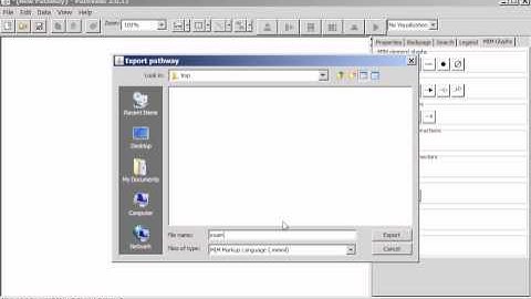 Pathvisio MIM Plugin - Exporting and Importing the MIMML Format