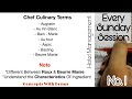 Chef culinary terms  hotel management tutorial  sunday session  concepts with bonus  no1
