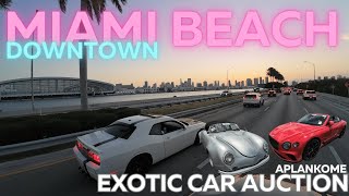 Miami beach ir downtown gyvenimas, Palm Beach exotic car sale, WPB IAAI auto ir Jusu pirkiniai