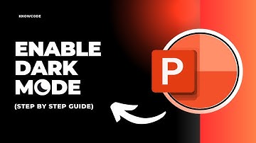 How to Enable Dark mode in MS office PowerPoint (Quick And Easy)