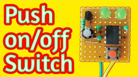 Tap on/off switch || latch switch with 555 ic || by es tech knowledge