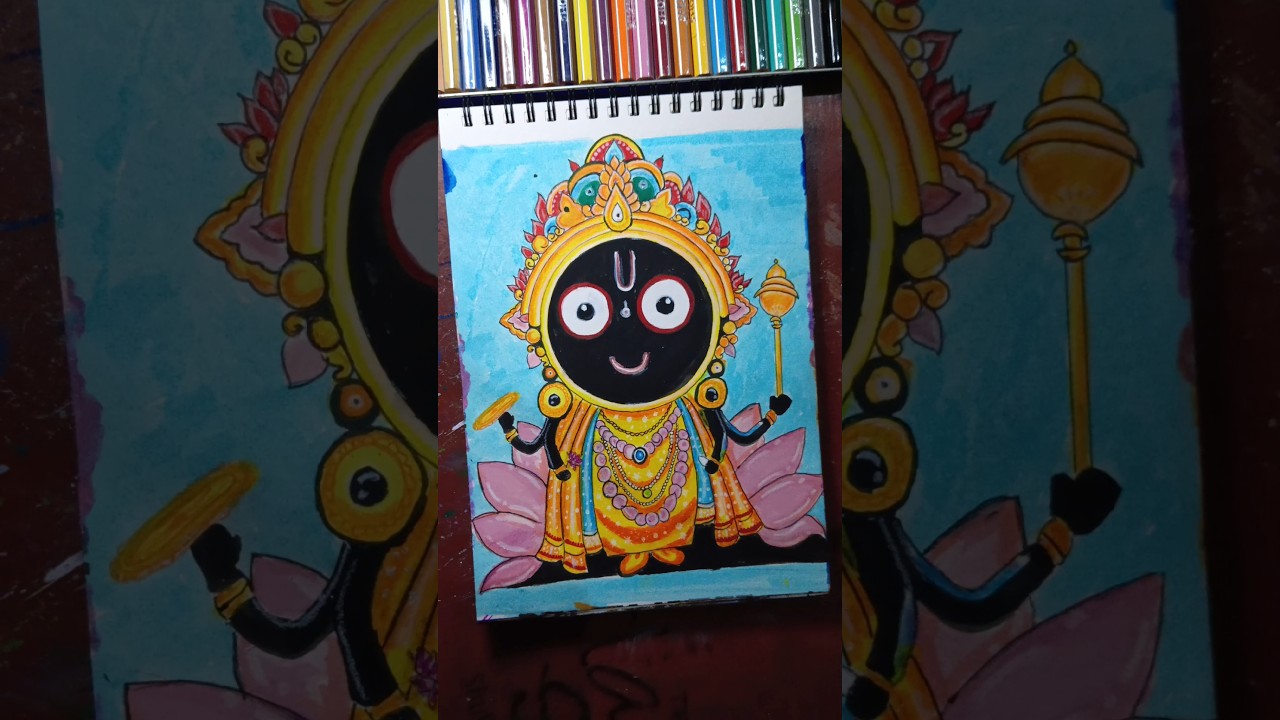 Jagannath Ji drawing ✨ | The Divine Smile of Lord Jagannath #artshort #drawing #jagannath #shorts