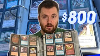 I Spent $800 On A Magic The Gathering Collection - This Binder was LOADED With Reserved List