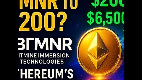 BMNR Stock Prediction — The $200 Ethereum Treasury Play 💰