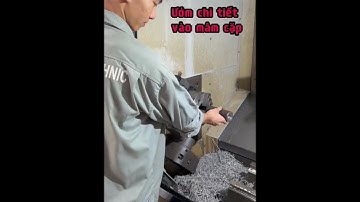 Sinh viên cơ khí FPT Polytechnic gia công ống trụ ∅55 lắp bạc đạn với dung sai lắp ghép cực lớn