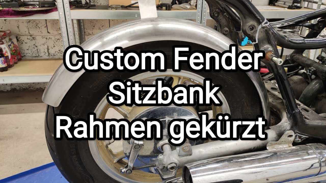 Custom Fender für das Yamaha Virago Projekt