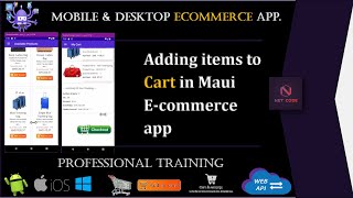 .NET Maui Apps | Ecommerce -adding items to Cart in MAUI application (Web API, SQL Server & EF Core)