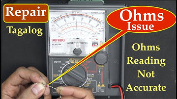 How to fix analog tester ohms not reading accurate model YX360TRF Sanwa