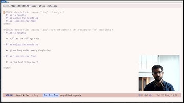 Emacs: Denote Org dynamic blocks