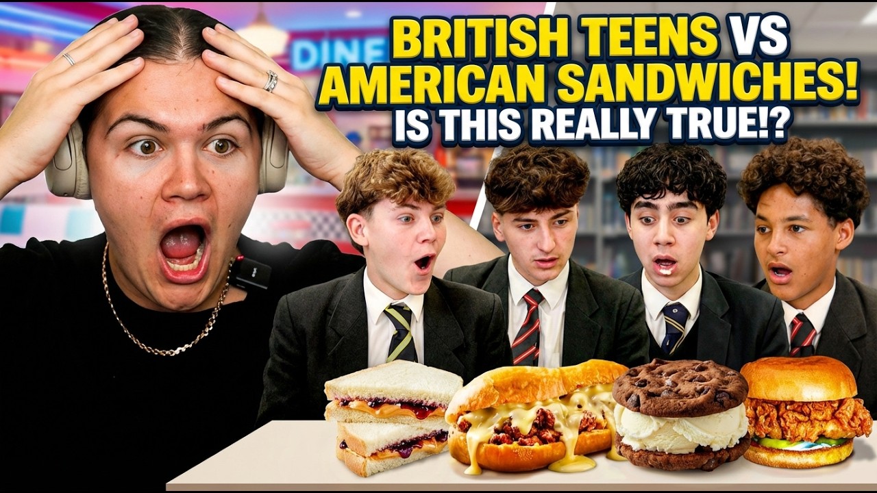 Британец отреагировал на то, как британские школьники были поражены американскими сэндвичами!
