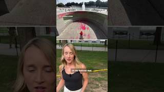 Park Police Investigate Vandalism At WWII Memorial In Washington D.C.
