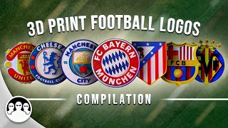 3D Printing Football Logos:  Manchester City, Barcelona, Bayer and more!