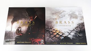 Игры серии Брасс. "Brass. Ланкашир" и "Brass. Бирмингем". Распаковка, обзор, сравнение.