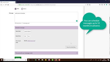 How to send a simple message using Esendex