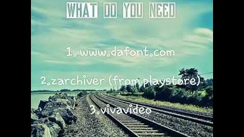 How to add font to VivaVideo | Tutorial By Hydra