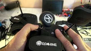 Eachine EV800D 5" goggles (40CH, diversity, DVR) unboxing, analysis and testing (Courtesy Banggood)