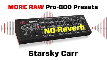 More Behringer Pro-800 Patches with no FX