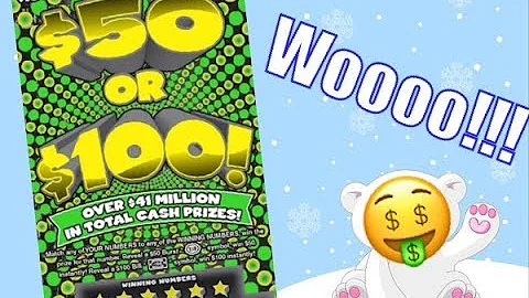 BIG WIN! $50 or $100 Texas Lottery Scratch Off Tickets