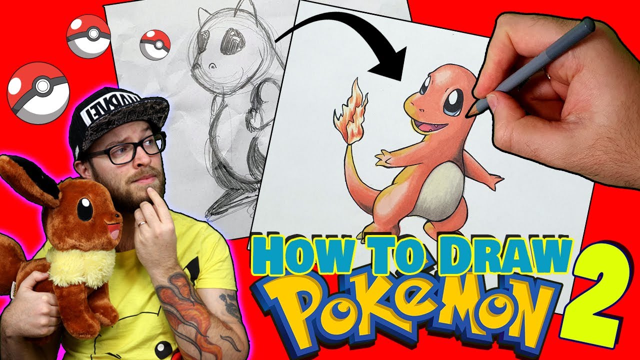 Today I learned HOW to draw POKEMON …. from a book? | Pt.2