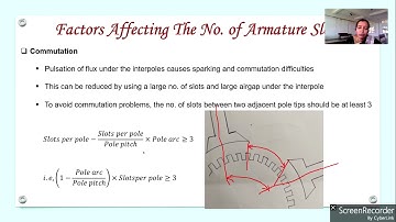3.11. Design of armature slots