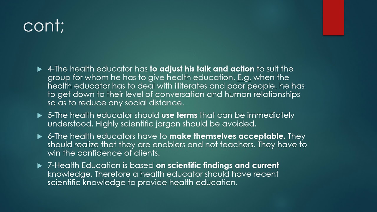 Introduction to health education for elderly - Lecture 1