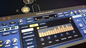 How To Set Up SynthMaster One as a Fully Polyphonic VOCODER & Insert FX - Live iPad Tutorial