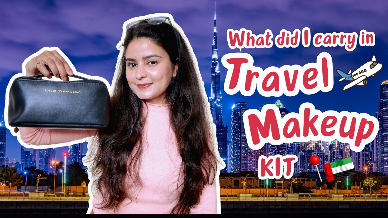 What I packed in my TRAVEL MAKEUP KIT  | Travel Beauty Must-Have #traveltips
