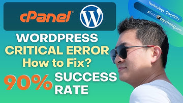 Fix Critical WordPress Error in 1 minute (90% success rate)