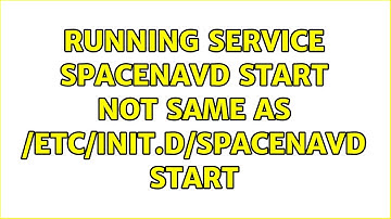 Ubuntu: Running service spacenavd start not same as /etc/init.d/spacenavd start