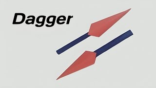 Diy Make a Double Dagger With Paper | How To Make a Paper Double Dagger | Weapons Paper Crafts