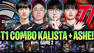 T1 DE FAKER SACA EL COMBO KALISTA + ASHE BOT CONTRA ZEUS!😱 | HLE vs T1 Game 2 LCK 2025 W2D4