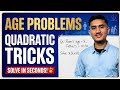 Age Related Problems Quadratic Equations
