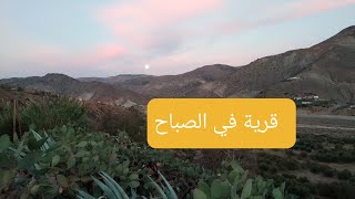 Village on a very wonderful morning قرية في صباح رائع جدا