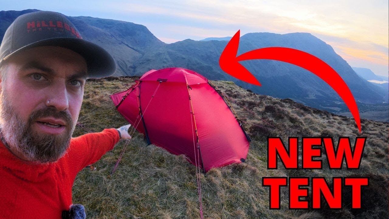 Дикий кемпинг в НОВОЙ палатке в Озёрном крае | Hilleberg Jannu