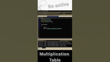 C++ Program to Generate Multiplication Table #coding #shorts #youtubeshorts