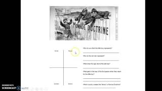 Monoroe Doctrine political cartoons