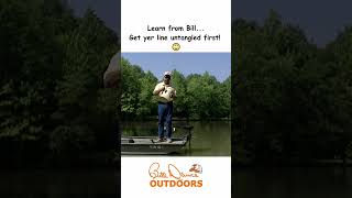 Learn from Bill... Get yer line untangled first! 🙄 #billdance #funny #zebco #fishing