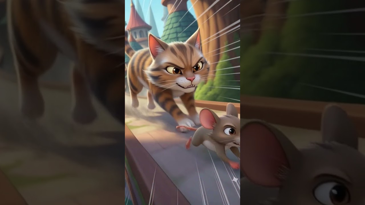 “பூனை துரத்த… எலி ஓடிக்கொண்டே சவால்! | Cat vs Mouse Chase”