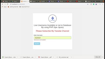 username already exists in database using php &  ajax