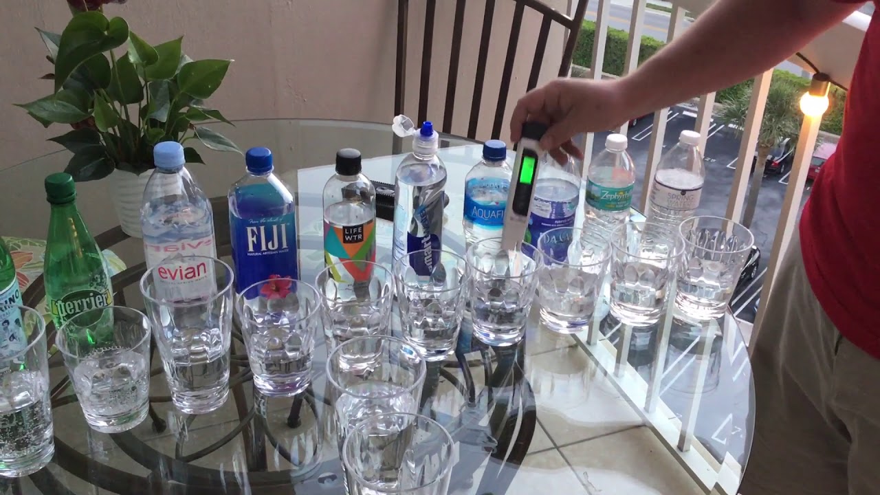 Bottled water TDS (total dissolved solids) test YouTube