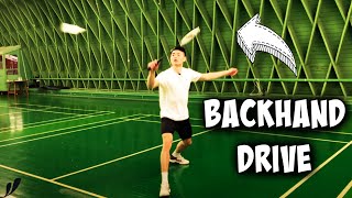 Badminton Tutorial - Learn The Backhand Drive