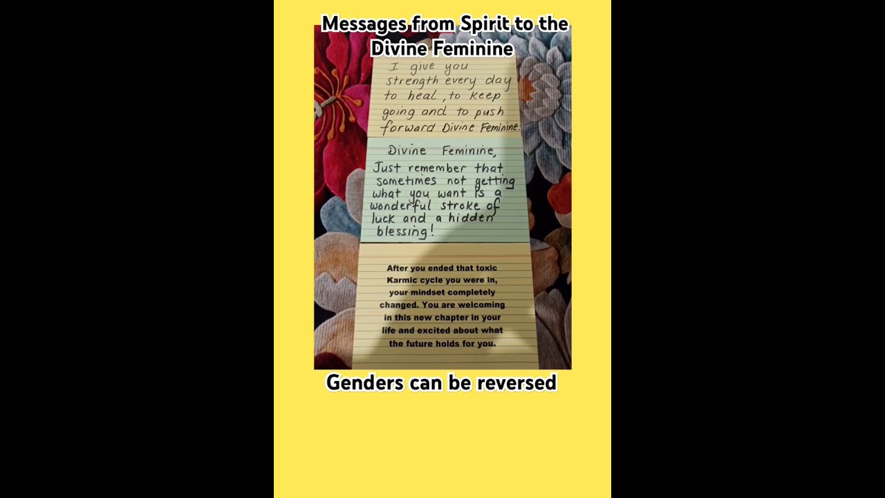 Messages from Spirit to the Divine Feminine