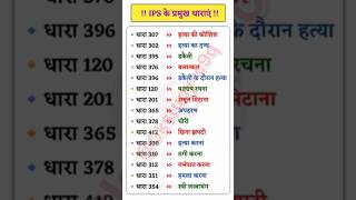 महत्वपूर्ण धाराएं 🎯I P C ki धारा और सजाए #motivation​ #gkquestion​ #yogiadityanath​ #fact​ #general​