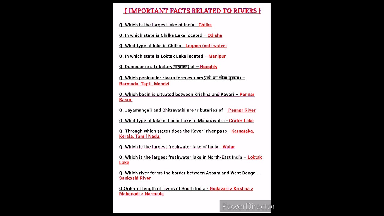 🌊 Important Facts About Rivers 🌊 