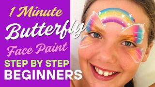 تقنية رسم الوجه بتقنية الفراشة، رسم وجه سهل في دقيقة واحدة screenshot 2