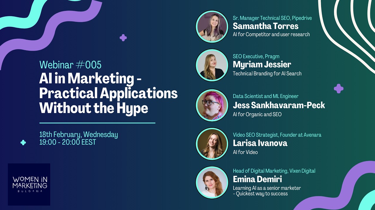 WiM BG Webinar #005 on AI in Marketing: Practical Applications Without the Hype