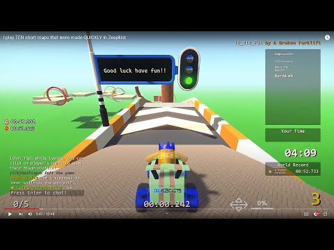 I play TEN short maps that were made QUICKLY in Zeepkist - YouTube