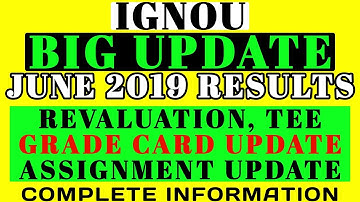 IGNOU BIG UPDATE || REVALUATION RESULT & GRADE CARD UPDATE || SOLVED ASSIGNMENT By TIPS GURU